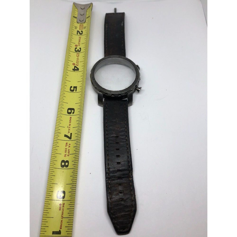 Fossil Genuine Leather Bracelet Watch W/Case No Clasp 22mm J239